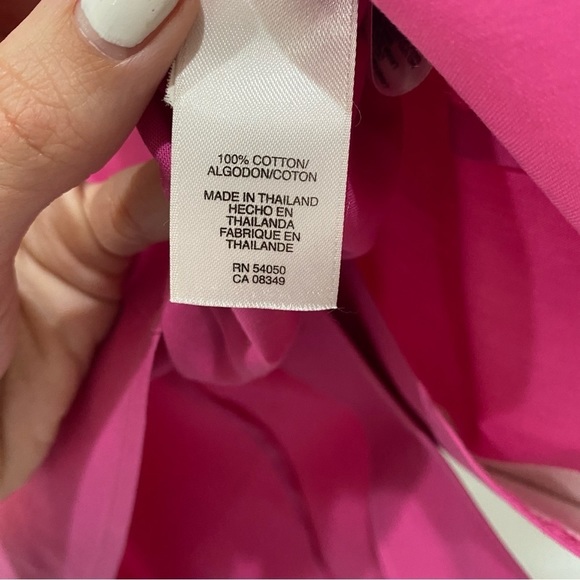 jones New York Sleeveless Button Down Plus Non Iron Pink Size 0 - Picture 6 of 6